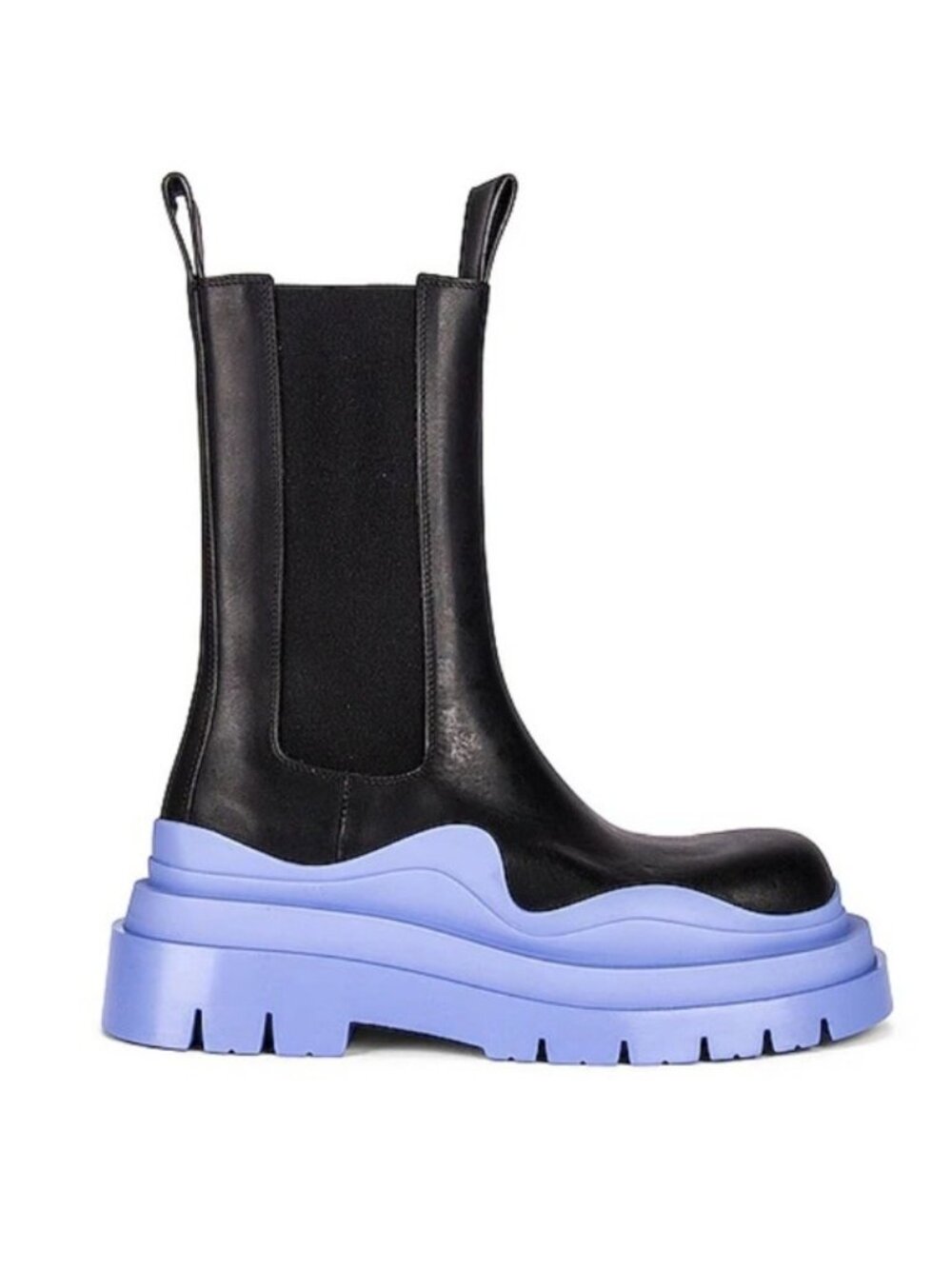 Bottega Veneta The Tire Boots Black Perwinkle Blue Women’s EU 36.5/US 6.5